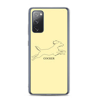 Cocker Spaniel Samsung Phone Case - Soft Yellow