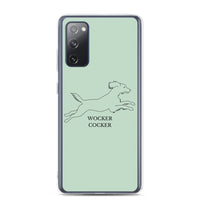 Wocker Cocker - Working Cocker Spaniel - Samsung Phone Case - Pale Green