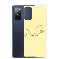 Cocker Spaniel Samsung Phone Case - Soft Yellow