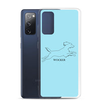 Wocker - Working Cocker Spaniel - Samsung Phone Case - Light Blue