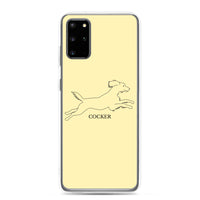 Cocker Spaniel Samsung Phone Case - Soft Yellow