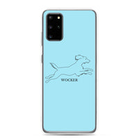 Wocker - Working Cocker Spaniel - Samsung Phone Case - Light Blue