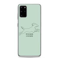 Wocker Cocker - Working Cocker Spaniel - Samsung Phone Case - Pale Green