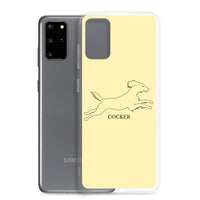 Cocker Spaniel Samsung Phone Case - Soft Yellow