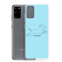 Wocker - Working Cocker Spaniel - Samsung Phone Case - Light Blue