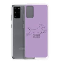 Wocker Cocker - Working Cocker Spaniel - Samsung Phone Case - Purple