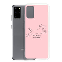 Wocker Cocker - Working Cocker Spaniel - Samsung Phone Case - Pink