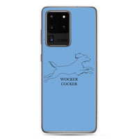 Wocker Cocker - Working Cocker Spaniel - Samsung Phone Case - Blue