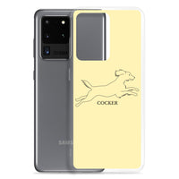 Cocker Spaniel Samsung Phone Case - Soft Yellow