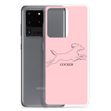 Cocker Spaniel Samsung Phone Case - Pink