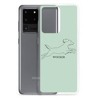 Wocker - Working Cocker Spaniel - Samsung Phone Case - Pale Green