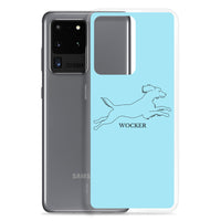 Wocker - Working Cocker Spaniel - Samsung Phone Case - Light Blue