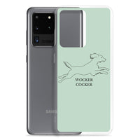 Wocker Cocker - Working Cocker Spaniel - Samsung Phone Case - Pale Green