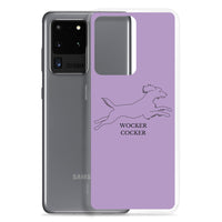 Wocker Cocker - Working Cocker Spaniel - Samsung Phone Case - Purple