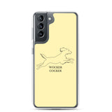 Wocker Cocker - Working Cocker Spaniel - Samsung Phone Case - Soft Yellow