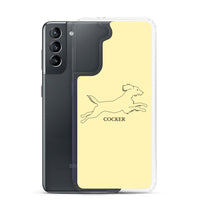 Cocker Spaniel Samsung Phone Case - Soft Yellow