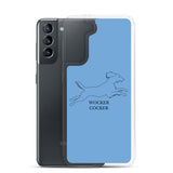 Wocker Cocker - Working Cocker Spaniel - Samsung Phone Case - Blue