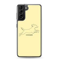Cocker Spaniel Samsung Phone Case - Soft Yellow