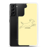 Cocker Spaniel Samsung Phone Case - Soft Yellow