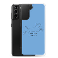 Wocker Cocker - Working Cocker Spaniel - Samsung Phone Case - Blue