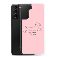 Wocker Cocker - Working Cocker Spaniel - Samsung Phone Case - Pink