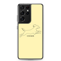 Cocker Spaniel Samsung Phone Case - Soft Yellow