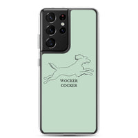 Wocker Cocker - Working Cocker Spaniel - Samsung Phone Case - Pale Green