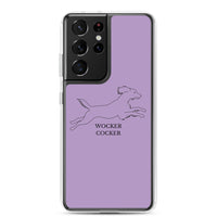 Wocker Cocker - Working Cocker Spaniel - Samsung Phone Case - Purple