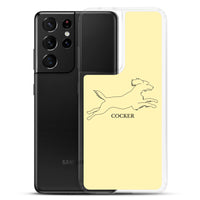 Cocker Spaniel Samsung Phone Case - Soft Yellow