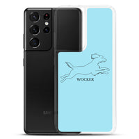 Wocker - Working Cocker Spaniel - Samsung Phone Case - Light Blue