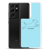 Wocker - Working Cocker Spaniel - Samsung Phone Case - Light Blue