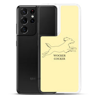 Wocker Cocker - Working Cocker Spaniel - Samsung Phone Case - Soft Yellow